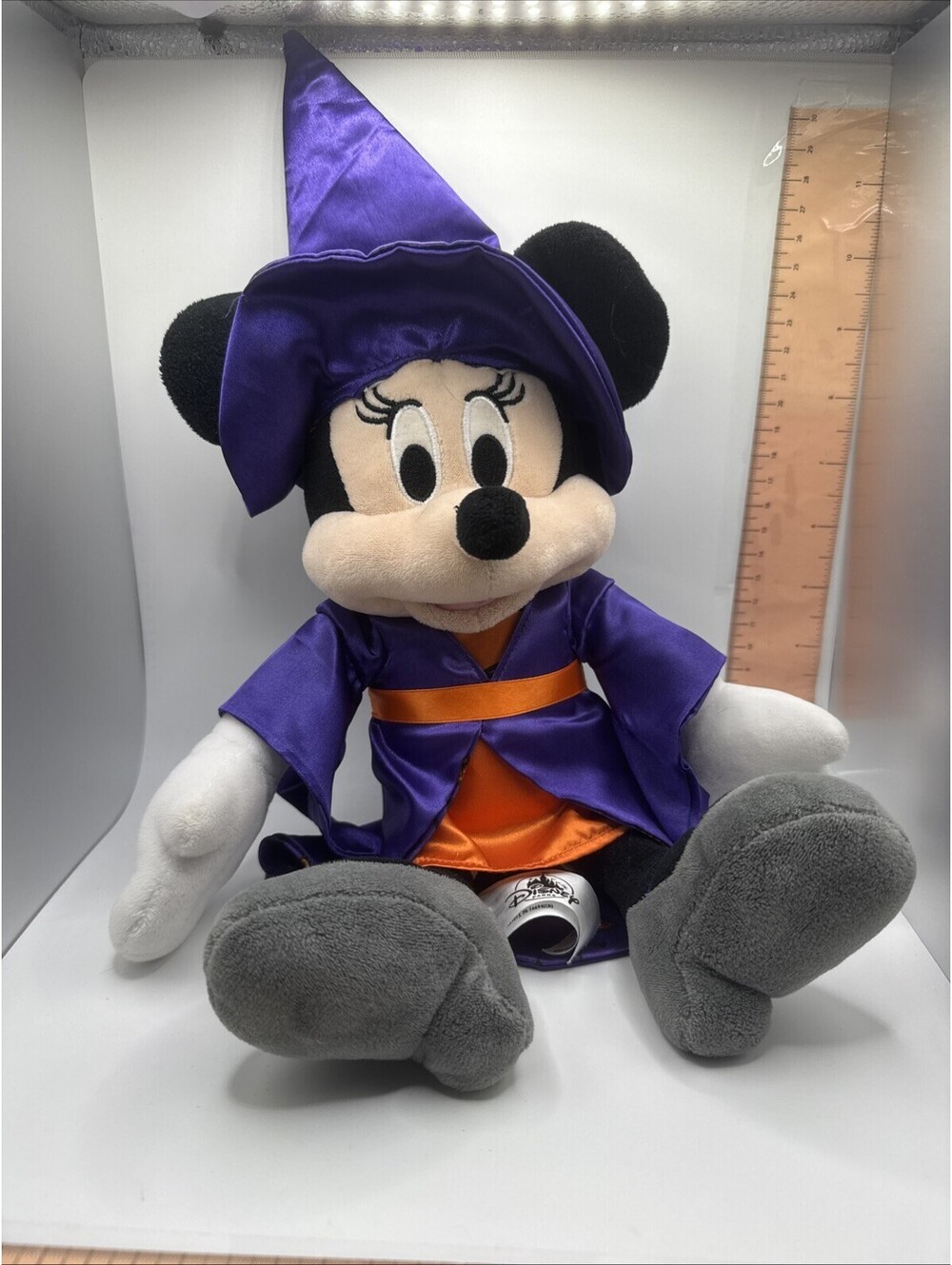 Disney Parks Minnie Mouse Plush Witch Halloween 15” High Plushie